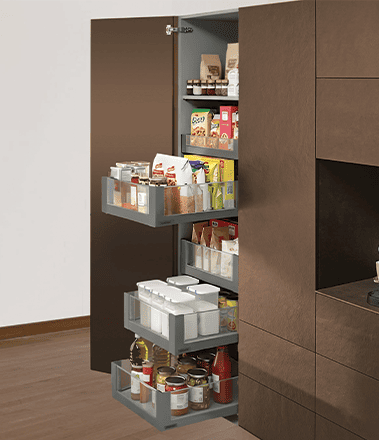 Pantry Sytem                 Maximize space and visibility with a pantry system built for everyday convenience.         Learn More